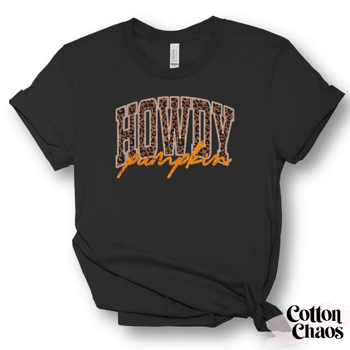 Howdy Pumpkin Leopard Tee