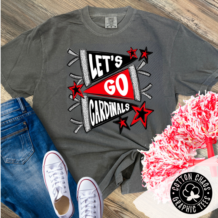 Let's Go Cardinals Pennant Tee
