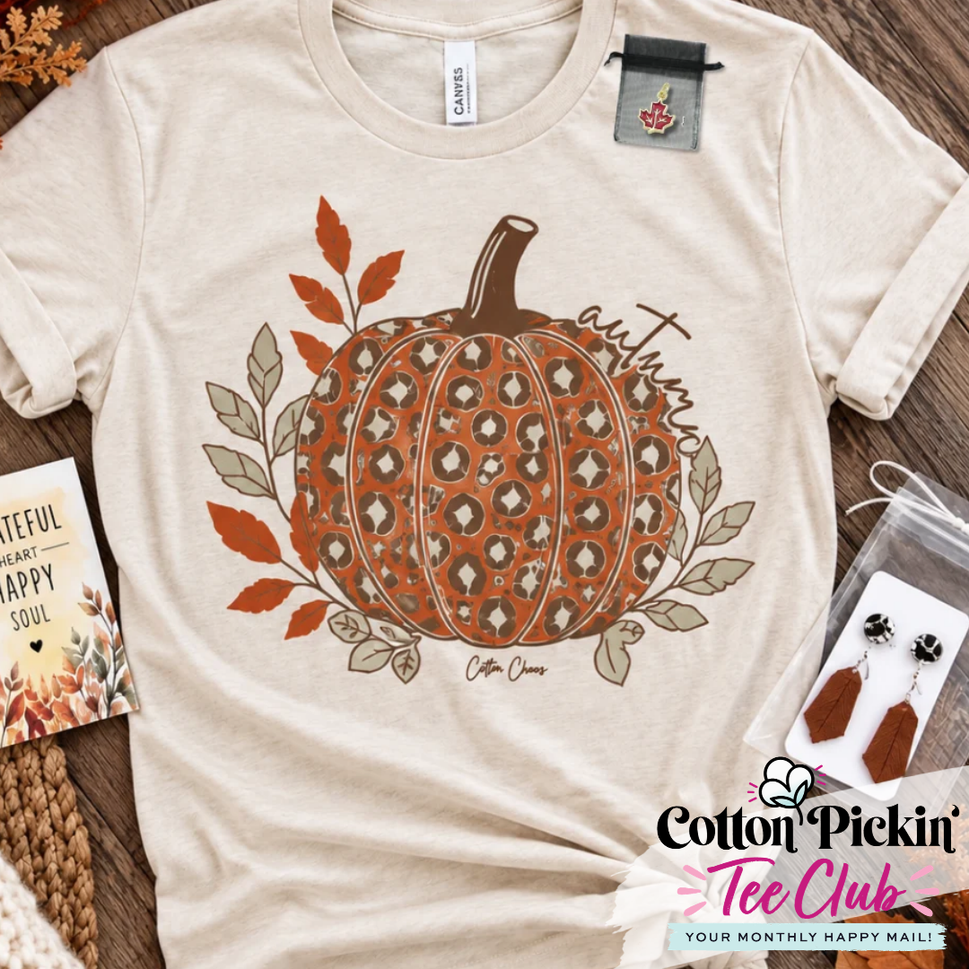 Leopard Pumpkin Tee