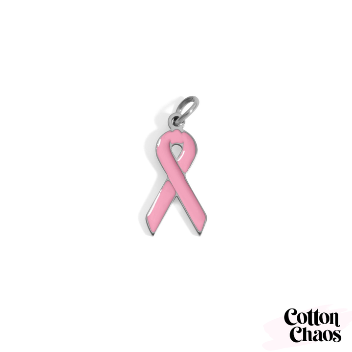 Breast Cancer Ribbon Charm