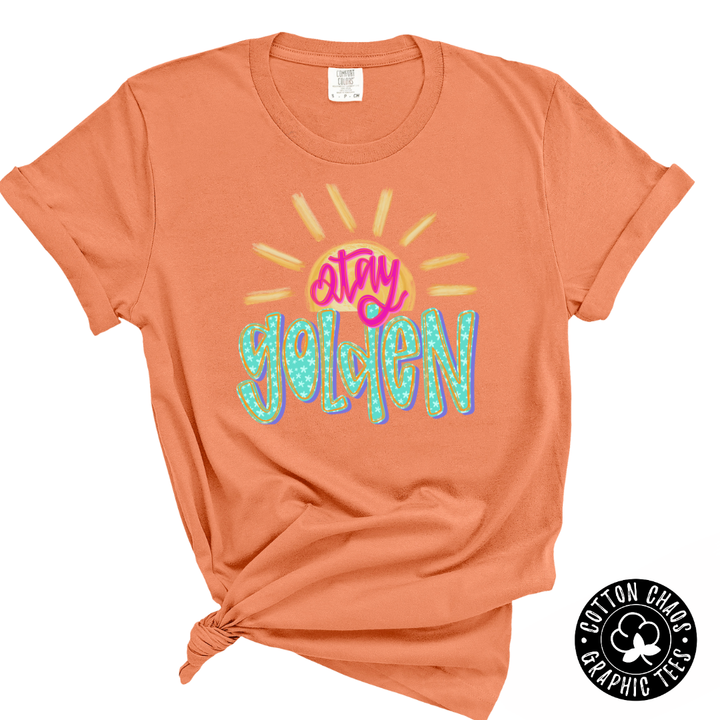 Stay Golden Comfort Colors Melon Tee