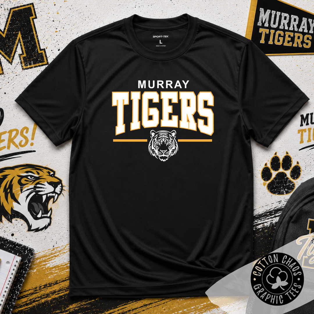 Murray Tigers Dri-Fit Tee | Black Youth & Adult Short Sleeve