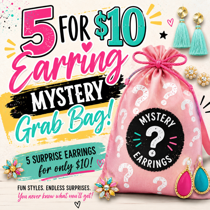 Mystery Earring Grab Bag – 5 for $10 Deal