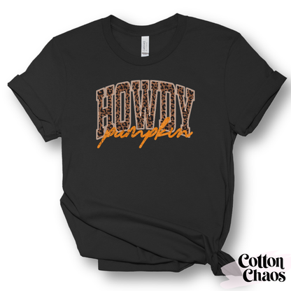 Howdy Pumpkin Leopard Tee