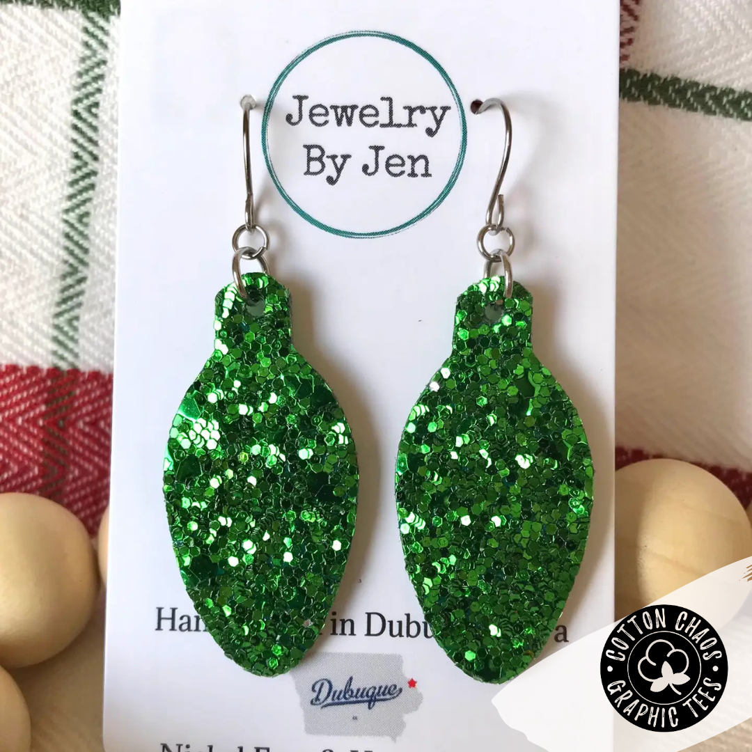 Holiday Light Bulb Earrings