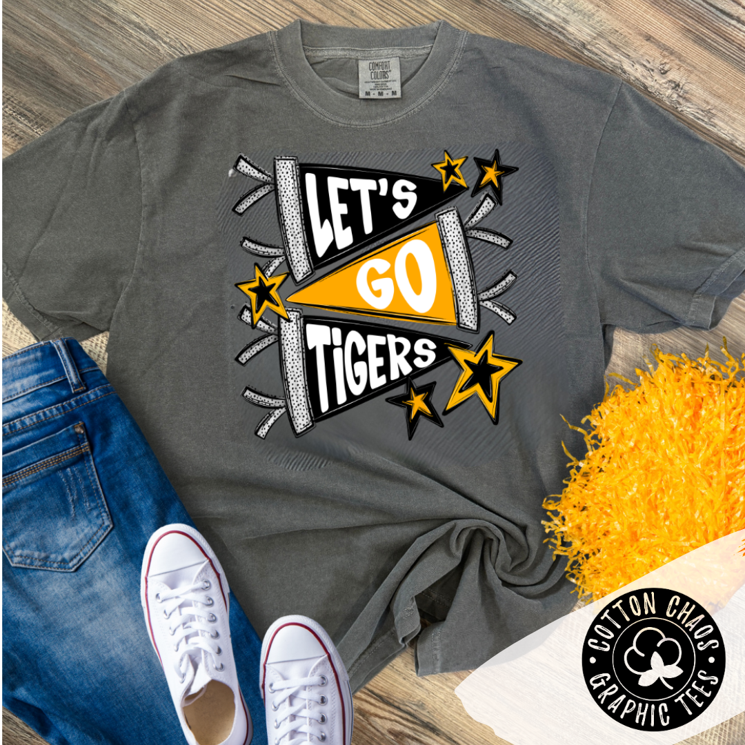Let's Go Tigers Pennant Tee