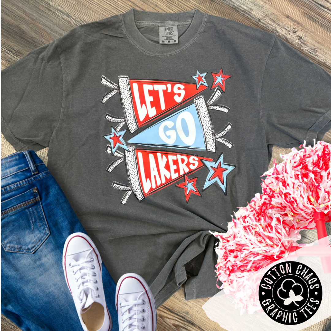 Let's Go Lakers Pennant Tee