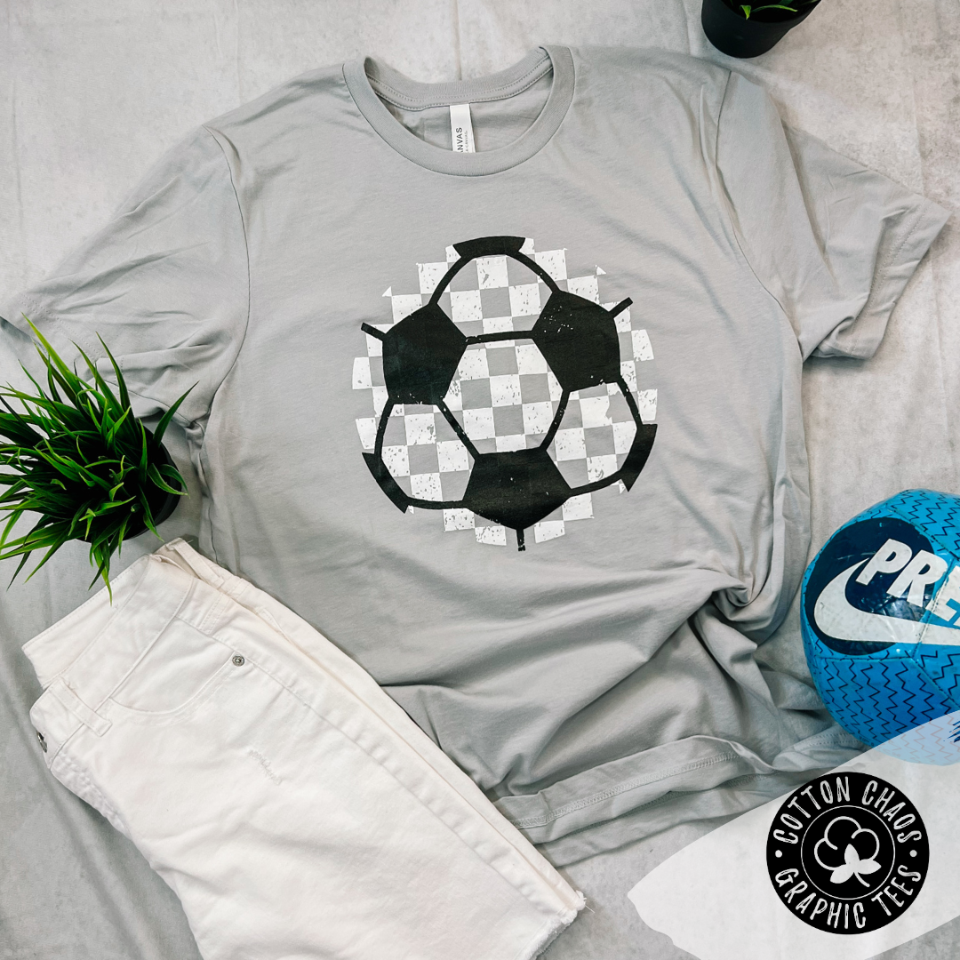 Checkered Soccer Graphic Tee