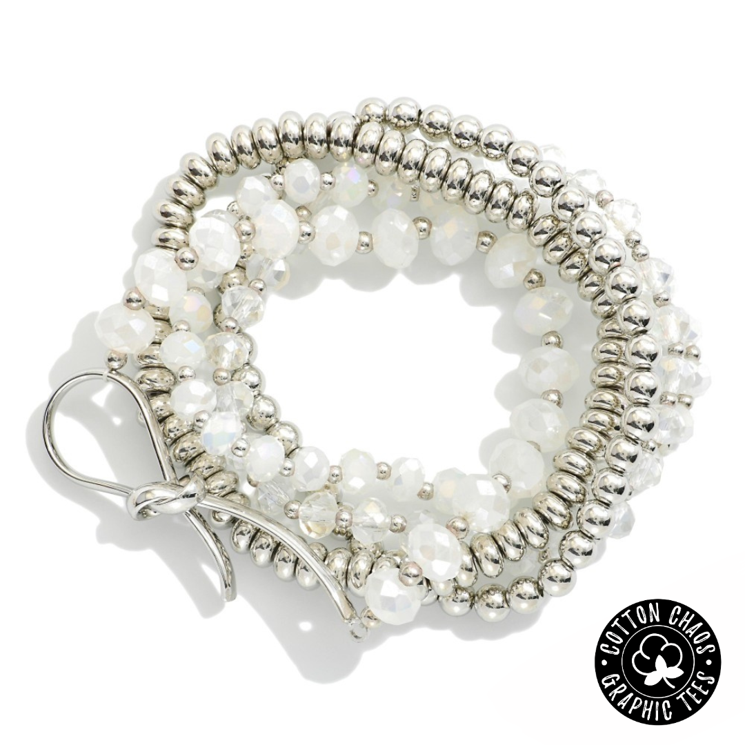 Knot Metal Charm Bracelet Set