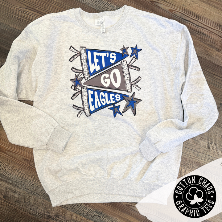Let's Go Eagles  Pennant Sweatshirt