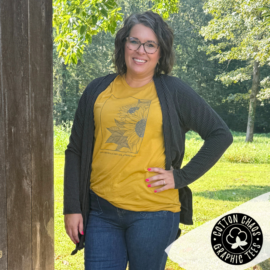Autumn Flair Vintage Sunflower Tee