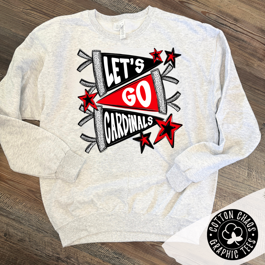 Let's Go Cardinals Pennant Sweatshirt