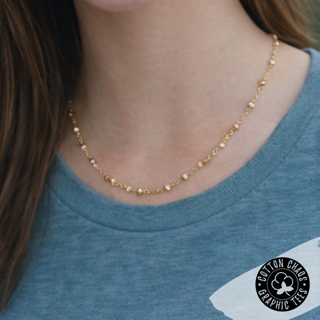 Beaded Chain Magnetic Clasp Necklace