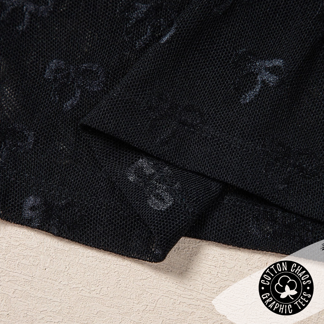 Festive Bow Mesh Tee