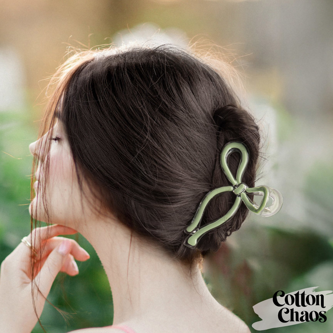 Festive Bow Hair Clips