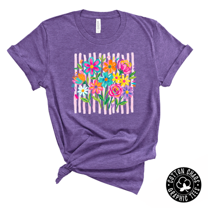 Floral Brushstroke Graphic Tee