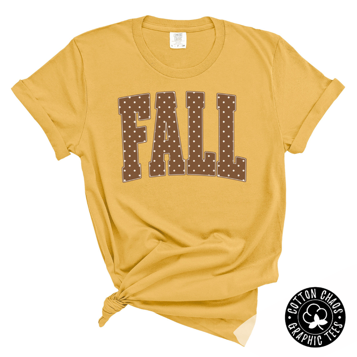 Fall Polka Dot Comfort Colors Tee