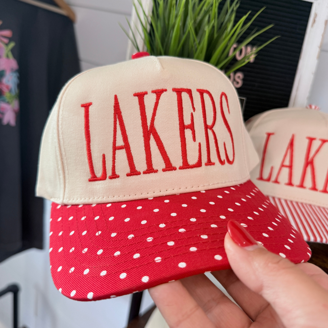 Calloway Lakers Trucker Hat | Polka Dot or Striped Brim