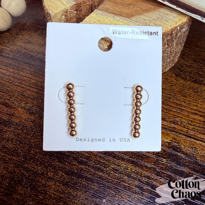 Beaded Bar Earring