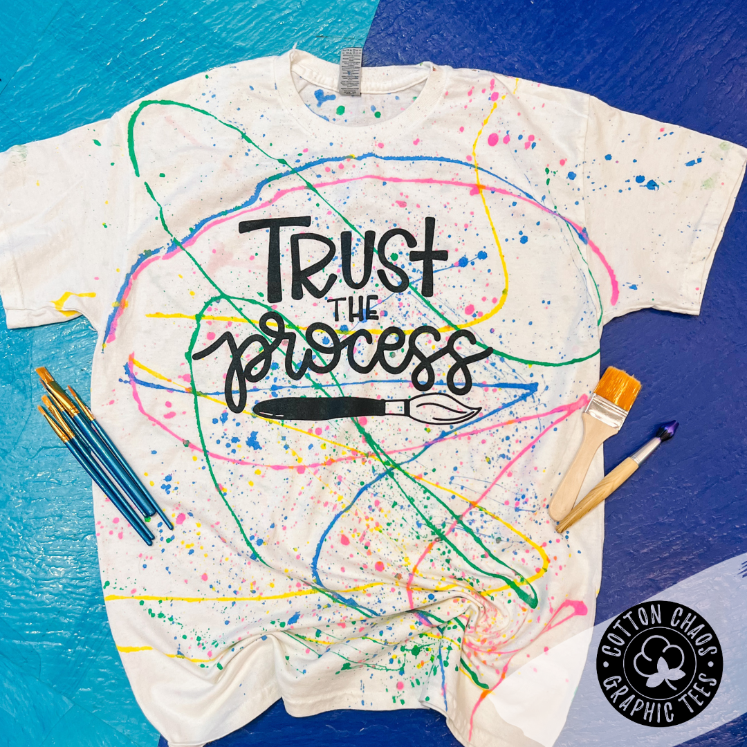 Hand-lettered Trust the Process Graphic Tee
