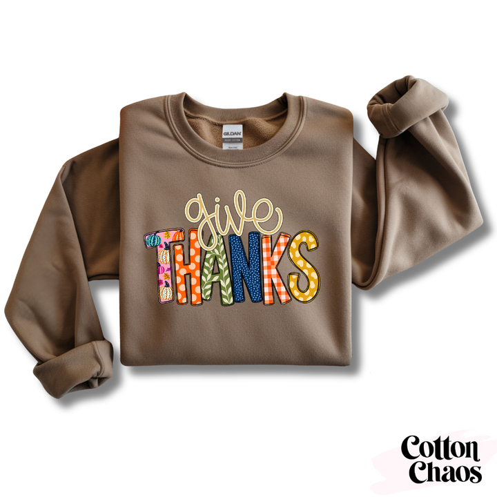 Give Thanks Crewneck Sweatshirt