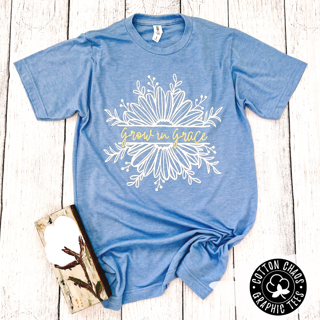 Graceful Blooms: Grow in Grace Graphic Tee