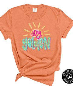 Stay Golden Comfort Colors Melon Tee