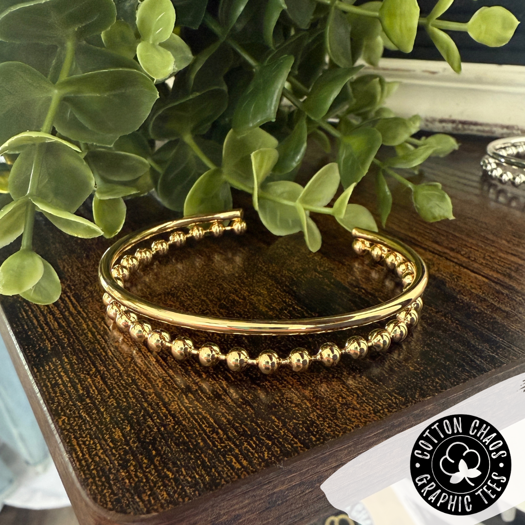 Double Strand Bangle Bracelet