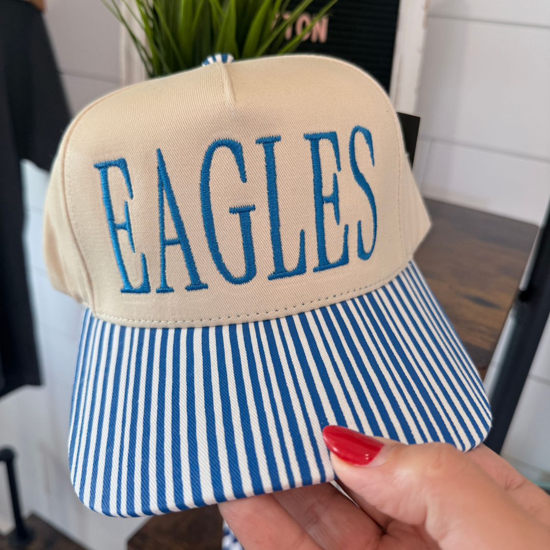 Graves Eagles Trucker Hat | Striped or Checkered Brim