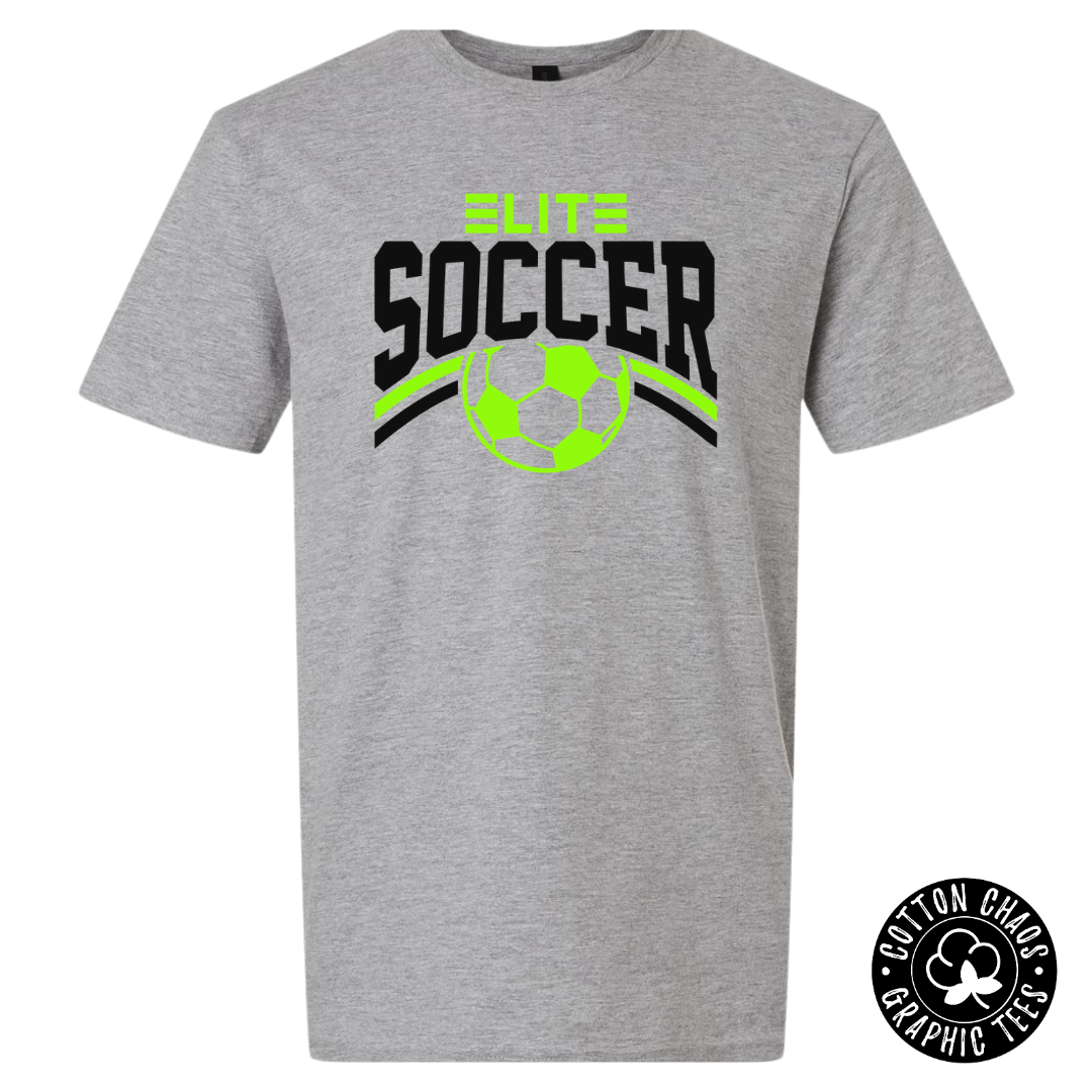 Elite Soccer Gildan Softstyle Tee (Green or Pink)