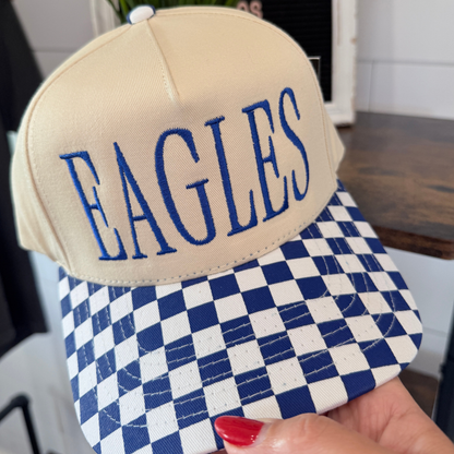 Graves Eagles Trucker Hat | Striped or Checkered Brim