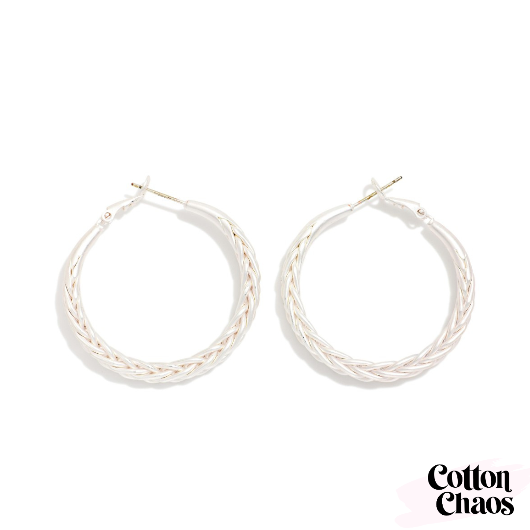 Braided Hoop Earring