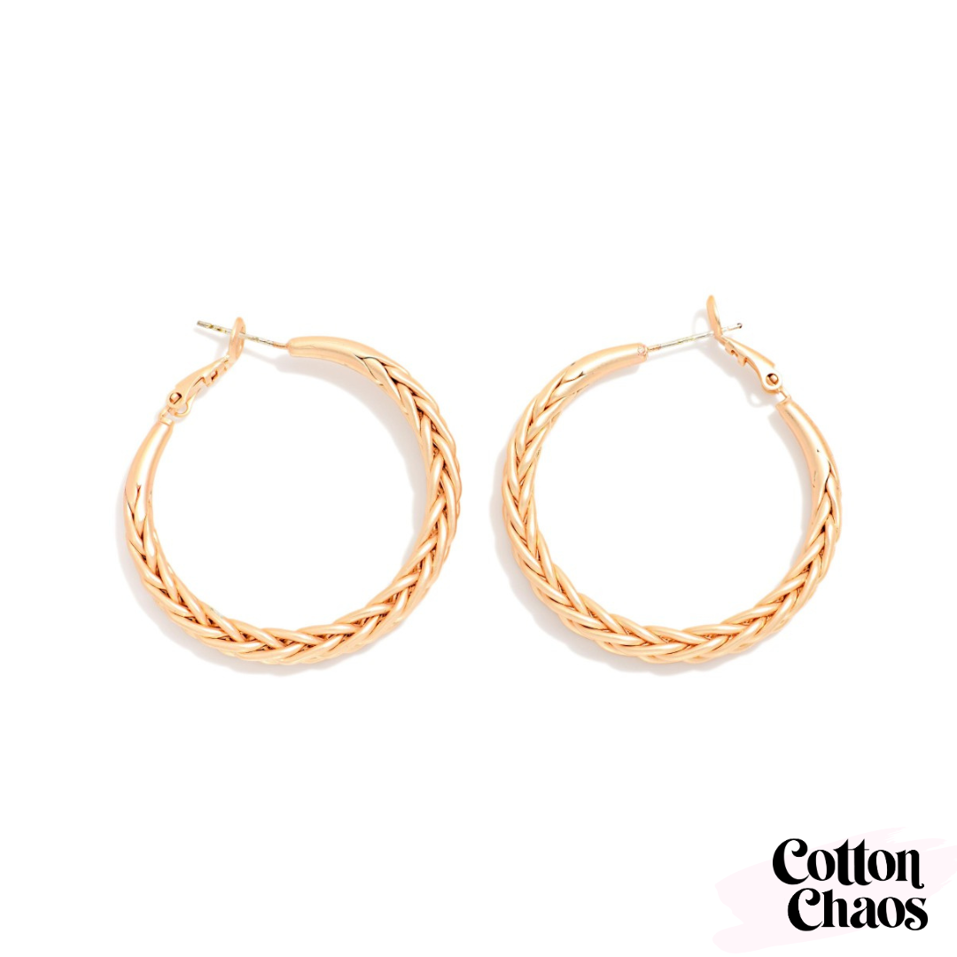 Braided Hoop Earring