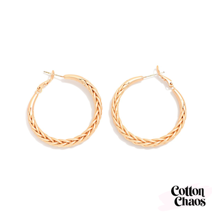 Braided Hoop Earring