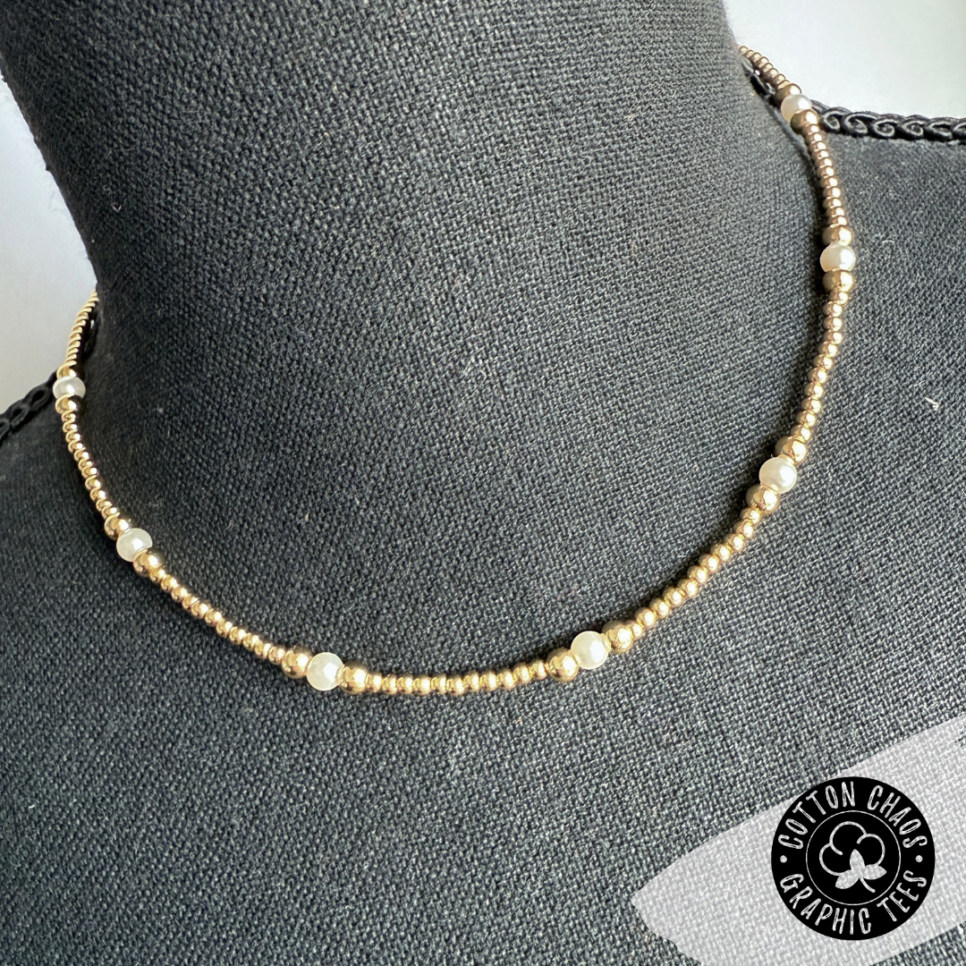 Graduated Pearl Bead Necklace