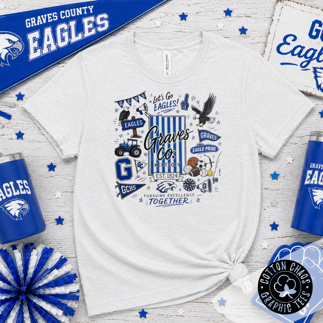Graves County Doodle Crewneck | Short Sleeve Tee