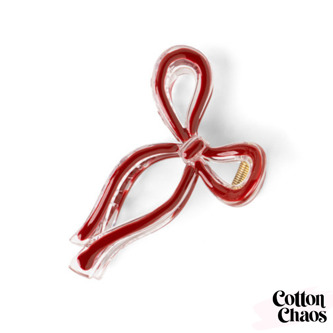 Festive Bow Hair Clips
