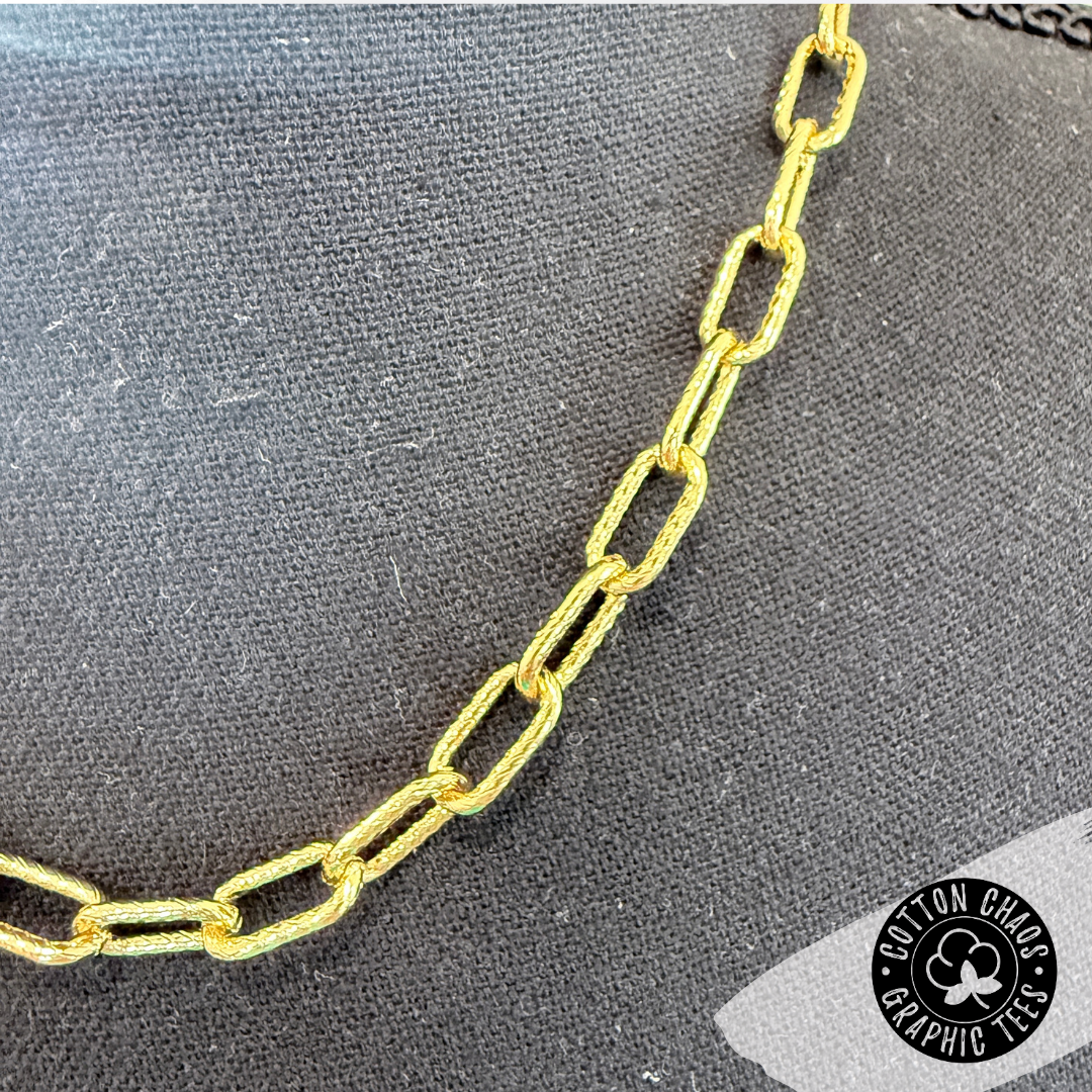 Paperclip Chain Magnetic Clasp Necklace