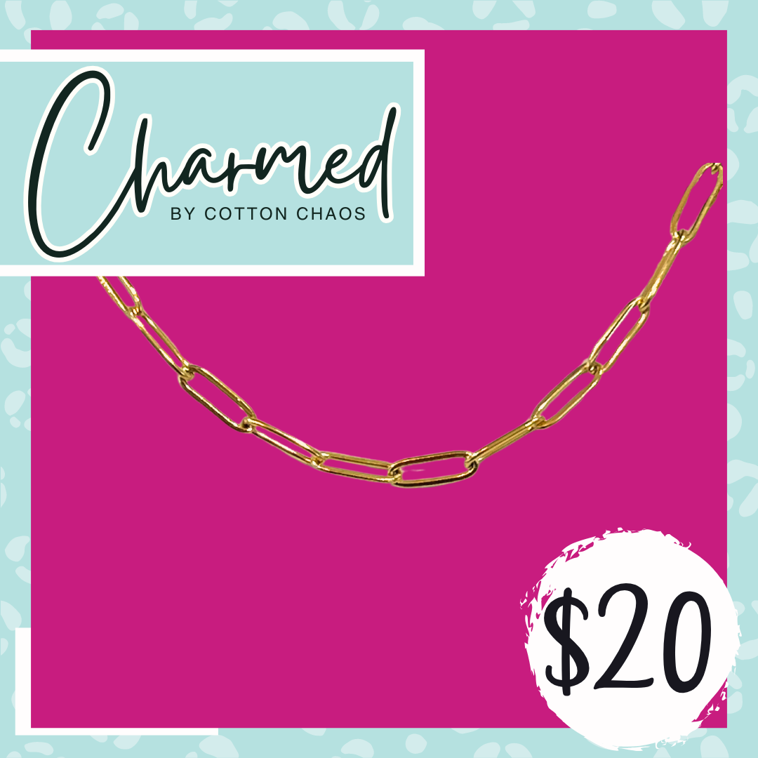 Layering Paperclip Chain: Enhance Your Charmed by Cotton Chaos Set