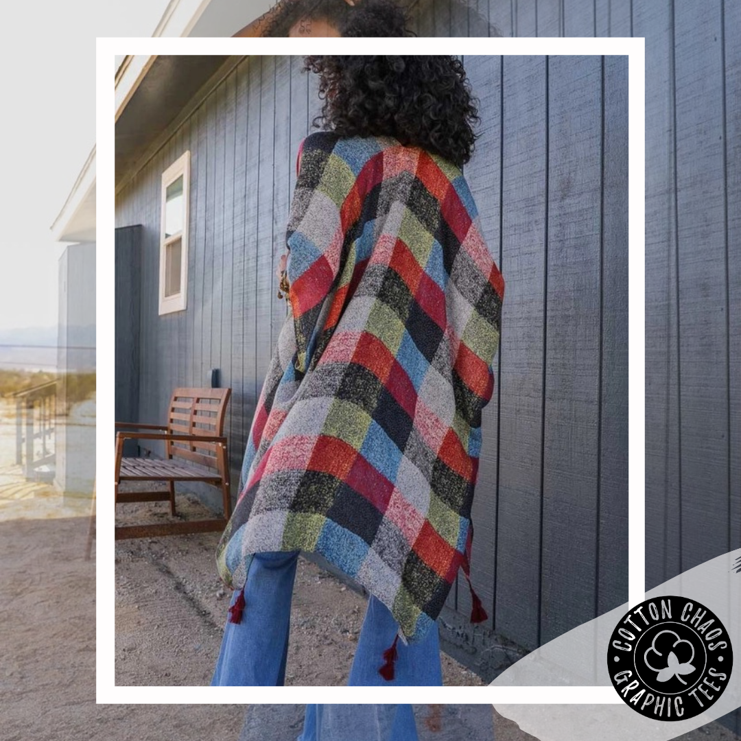 Plaid Essential Kimono