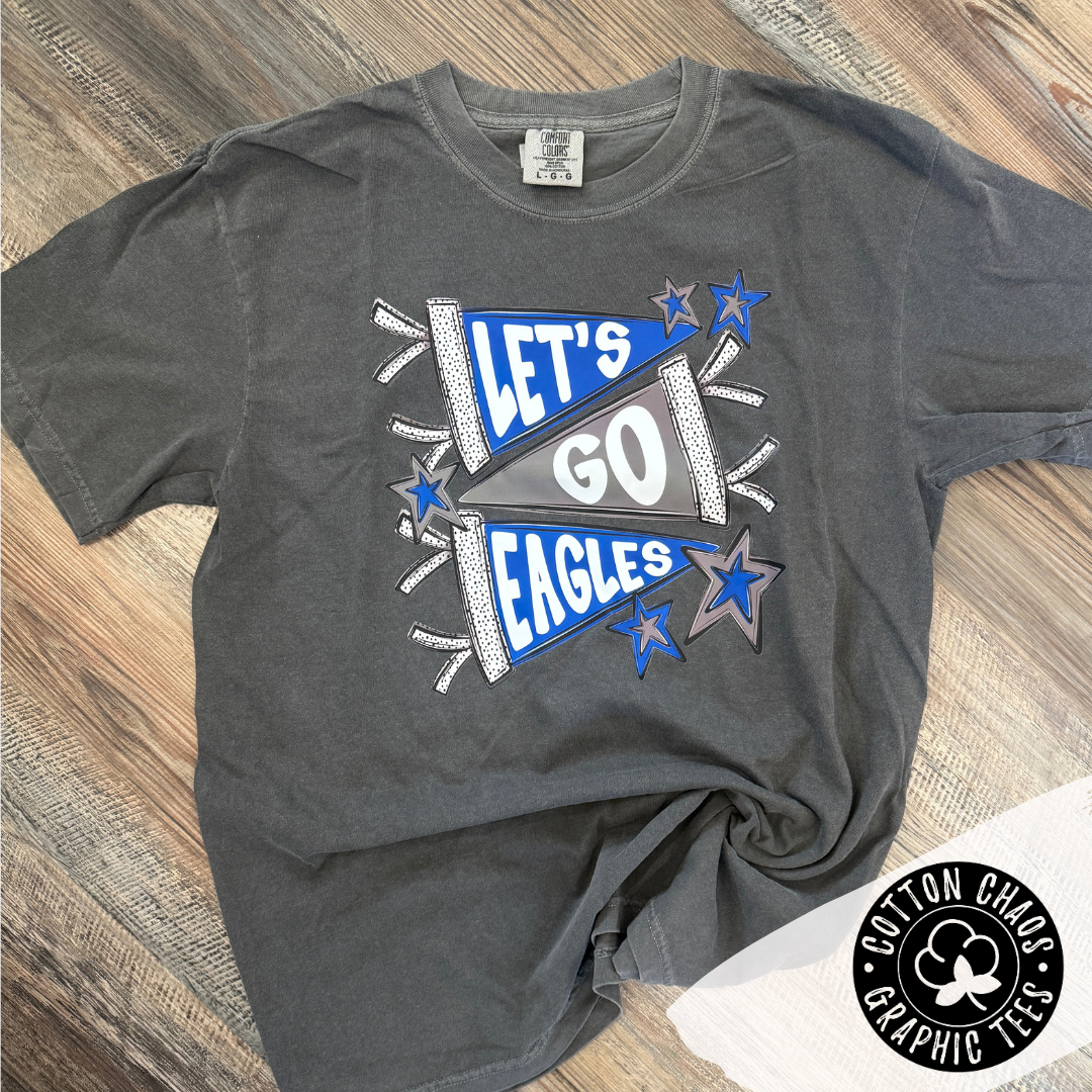 Let's Go Eagles Pennant Tee