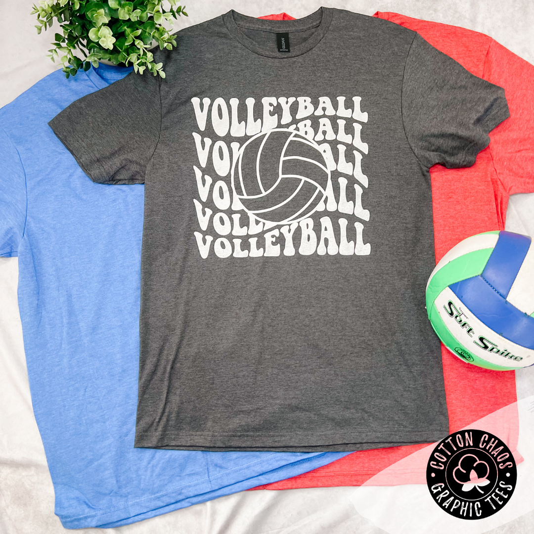 Here for Volleyball Graphic Tee